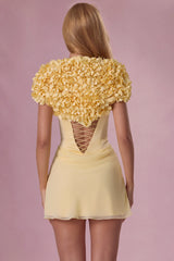 Cropped Bolero in Butter Yellow