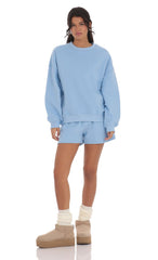 Fleece Jumper in Sky Blue