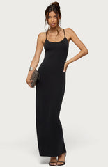 Edikted Zhuri Backless Maxi Dress