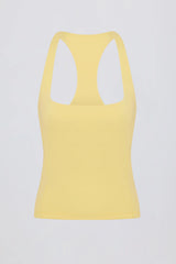 Soft Active Racerback Tank Top in Lemon