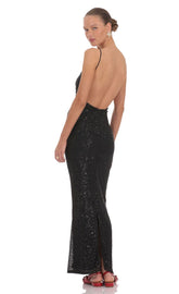 Kaia Sequin Maxi Dress