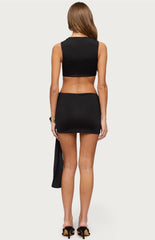 Edikted Sash Cutout Mini Dress