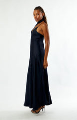 WEWOREWHAT Wrap Neck Maxi Slip Dress