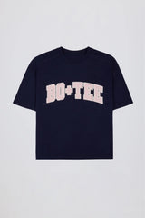 Oversized Cotton-Jersey T-Shirt in Classic Navy