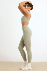 Soft Active High-Waist Leggings in Mineral