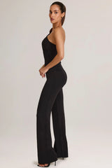 Modal One-Shoulder Jumpsuit in Black