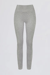 Super Sculpt Seamless High-Waist Leggings in Grey Marl