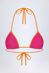 Triangle Bikini Top in Fuchsia Pink