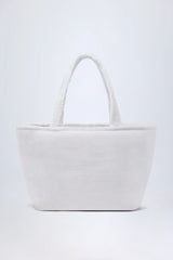 Towelling Tote Bag in White