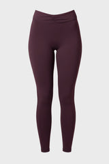 Soft Active Ruched Leggings in Plum