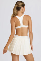 Pleated Tennis Skirt in White