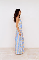 MINKPINK Striped Sancia Halter Midi Dress