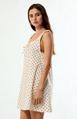 WEWOREWHAT Polka Dot Babydoll Dress