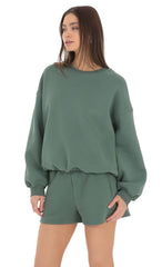 Fleece Jumper in Hunter