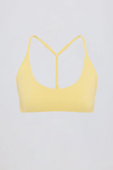 Soft Active Racerback Sports Bra in Lemon