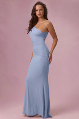 Premium Jersey Bridesmaid Dress in Powder Blue