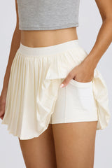 Pleated Tennis Skirt in White