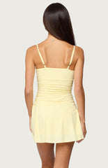 Edikted Deborah Ruched Mini Dress