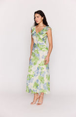MINKPINK Carrie Ruffled Midi Dress