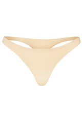 Seamless Knit Thong in Warm Peach