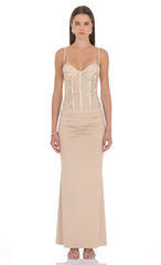 Athena Corset Maxi Dress
