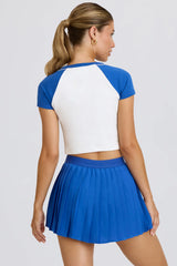 Graphic-Print Cropped T-Shirt in White