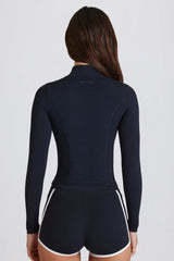 Soft Active Zip-Up Jacket in Black