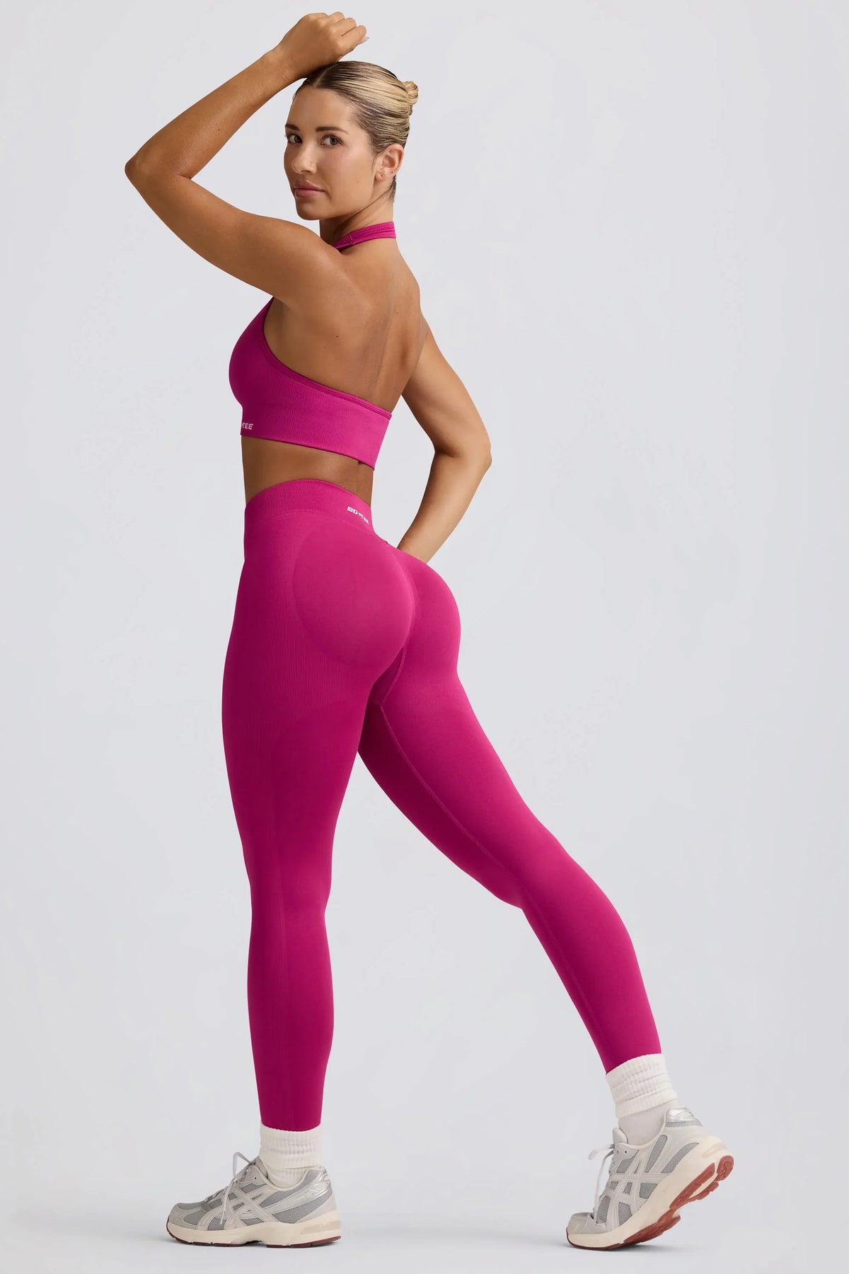 Define Luxe High-Waist Leggings in Berry