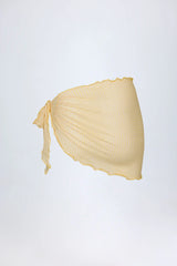 Side-Tie Sarong in Yellow Gingham