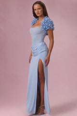 Cropped Bolero  in Powder Blue