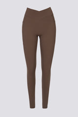 Soft Active Full-Length Pocket Leggings in Cocoa