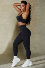 Define Luxe High-Waist Leggings in Black