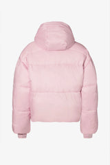 Waterproof Cropped Oversized Ski Jacket in Powder Pink
