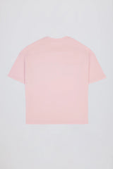 Oversized Cotton-Jersey T-Shirt in Powder Pink