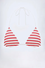 Triangle Bikini Top in Cherry Red