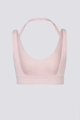Soft Active Open-Back Sports Bra in Ballet Pink