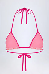 Triangle Bikini Top in Pink Orchid Print