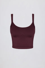 Super Sculpt Seamless Longline Camisole Top in Burgundy