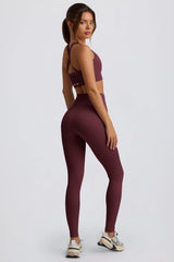 Super Sculpt Seamless High-Waist Leggings in Burgundy