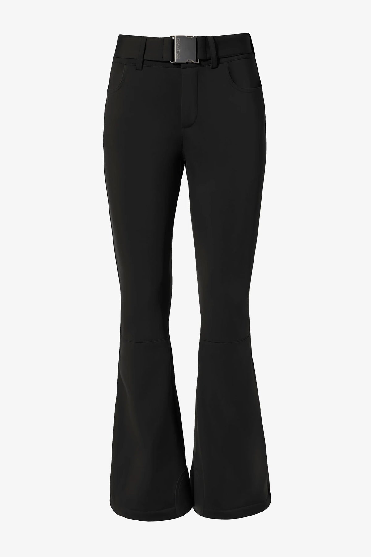 Waterproof Belted Ski Salopettes in Black