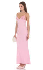 Naomi Maxi Dress in Pink