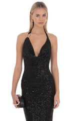 Zelvique Sequin Maxi Dress