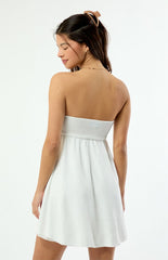 Your Favorite Clara Smocked Strapless Mini Dress