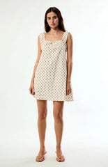 WEWOREWHAT Polka Dot Babydoll Dress